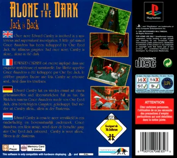 Alone in the Dark - Jack Is Back (EU) box cover back